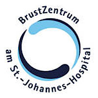 Das Bild zeigt ein Logo vom BrustZentrum am St.-Johannes-Hospital